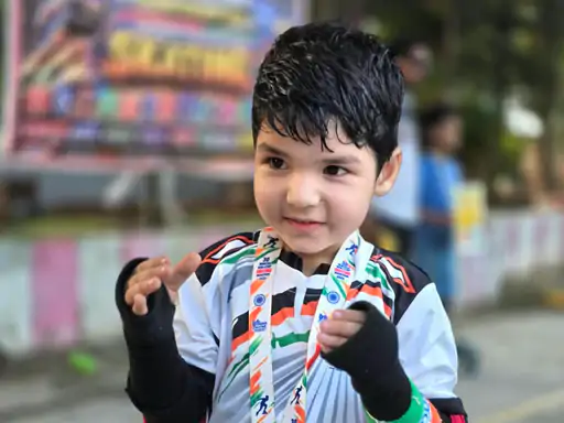 तीन साल के पार्थ सांगवान ने नेस्केटिंग में जीता स्वर्ण पदक, मेरठ का बढ़ाया गौरव